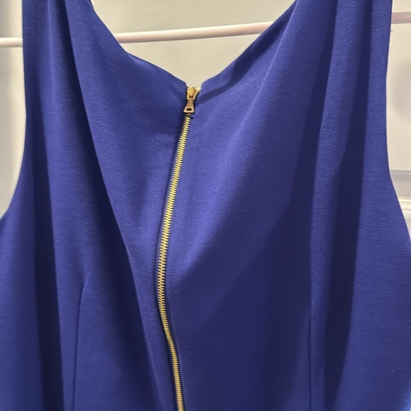 Loft blue mini fit and flare dress with pockets! - Picture 4 of 7